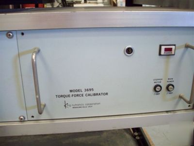 King nutronics torque & force calibration system # 3695