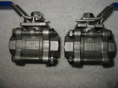 Vci stainless steel ball valves 3/4