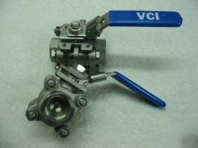 Vci stainless steel ball valves 3/4