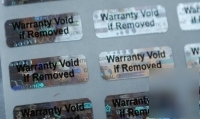 250 small hologram warranty void labels seals stickers