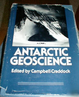 Antarctic geoscience; campbell craddock huge rare book