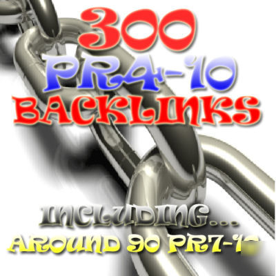 300 high PR4+ backlinks inc â‰ˆ 90 pr 7-10 hq seo links