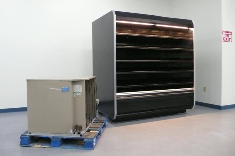 Hussmann 6' recondition. dairy meat produce case cooler