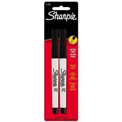 Sharpie ultra fine point permanent markers, 6/2 pk