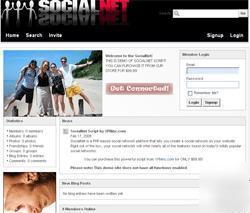 Custom social networking website business for sale 