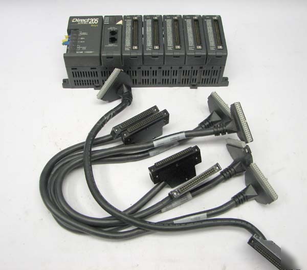 Koyo direct logic plc 205 complete 6SLOT system +cables