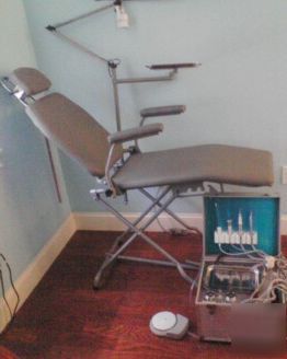 Portable dental chair and portable dental unit