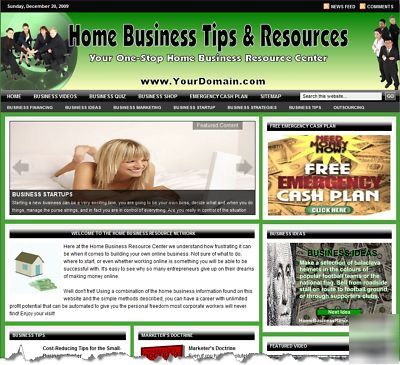 Home business resource website business & domain name
