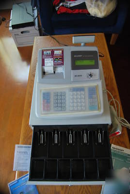Sharp xe-A505 cash register w/ bar code scanner 