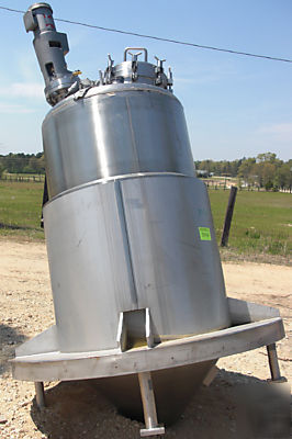300 gallon half jacketed pressure stainless steel tank