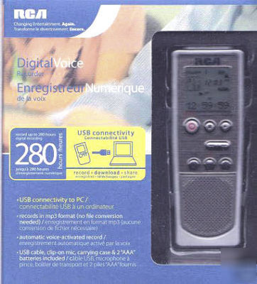 New rca digital voice recorder rp 5140 record 276 hours