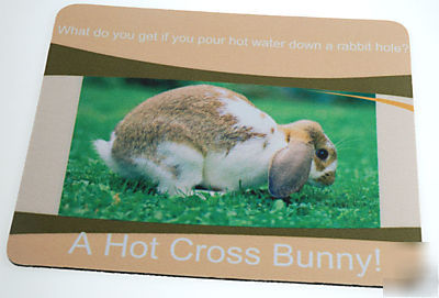 Fun 'rabbit' joke mouse mat GR8T animal inspired gift