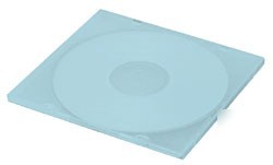 100 slim blue single vcd pp poly cd dvd cases 5MM