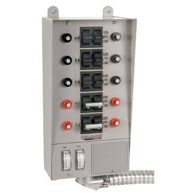 Loadside generator transfer switch 50 amp, 10 circuit