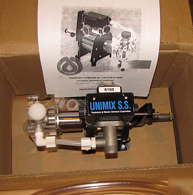 New unimix ss model 6160 metering pump master chem corp 