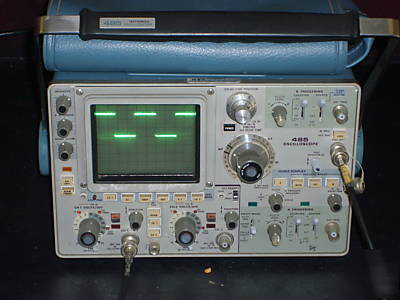Tektronix 485 oscilloscope,manual, screen guards &more 