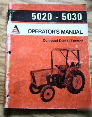 Allis chalmers 5020 & 5030 tractor operators manual ac