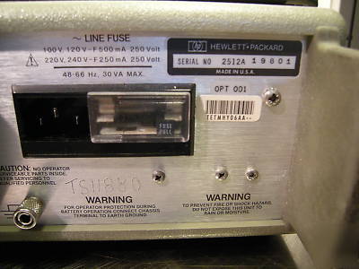 Hp 4935A transmission impairement measuring set