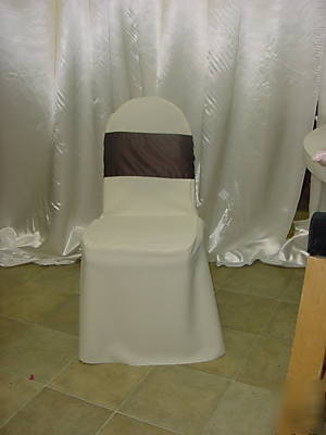New brand banquet chair covers black, white, ivory