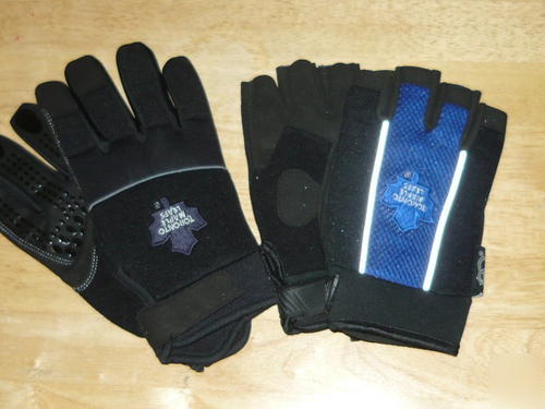 2 pair lg toronto maple leafs mechanic work gloves