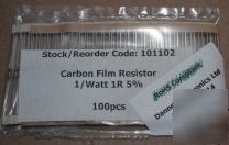CR25-100 E6 1/4W carbon film, resistor kit..lot of 4400