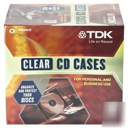 New tdk standard cd/dvd jewel case 27603