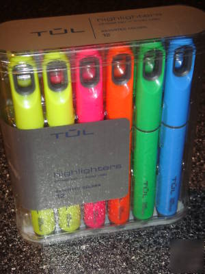 New tul desk-style highlighters chisel tip all assorted 