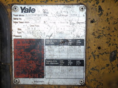 Nice__ 3000 lb. yale lift truck 3,000 pound lp propane 