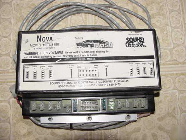 Soundoff nova ETN8150 strobe power supply 8 out 150 w