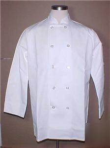 New chefs coat clipper jacket white, small brand 