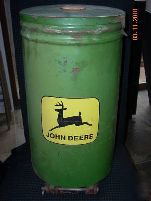 Vintage john deere tractor seed hopper/planter/seeder 