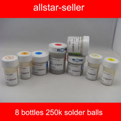 8 set 250K bottles bga reballing solder balls leaded 