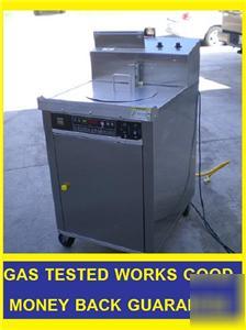 Giles chester fried chicken fryer nat gas works good #1