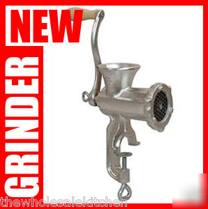 New heavy-duty cast-iron manual operated meat grinder