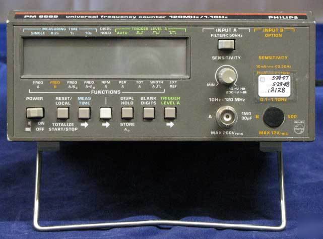 PHILIPSPM6669 universal frequency counter 120MHZ/1.1GHZ