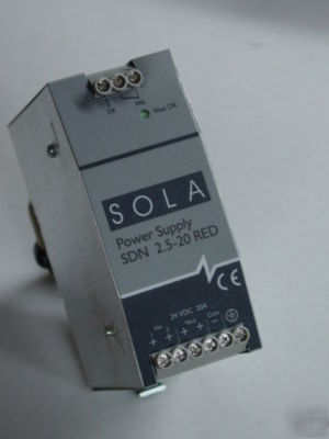 Sola 24VDC din rail power supply sdn 2.5-20 red 