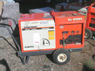 Kubota gl-6500S low boy diesel engine generator 6.5 kva
