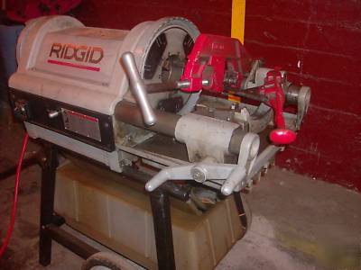 Ridgid 1224 pipe threader threading machine both dies