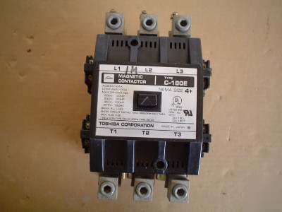 Toshiba c-180E size 4+ magnetic contactor 600V max