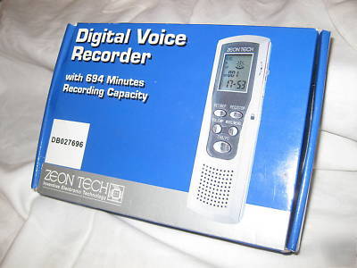 Dictaphone digital voice recorder zeon tech DB027696