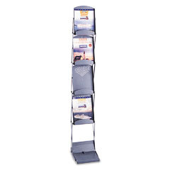Safco portable folding doublesided 6POCKET literature