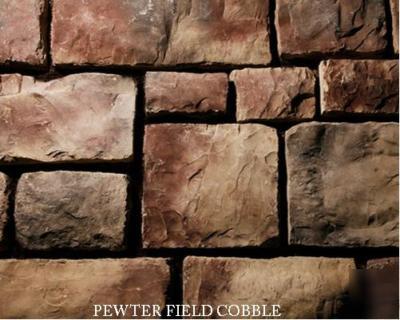 Stone veneer manufactured stone field cobble