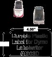 Durable large plastic labels for dymo labelwriter