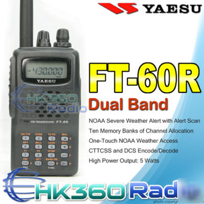 New yaesu ft-60R dual band ham radio transceiver FT60R