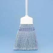 42 inch maid broom w/ plastic bristles - wood handle