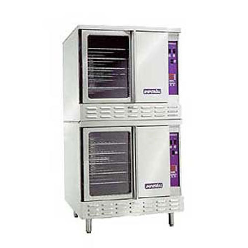 Imperial icv-2 convection oven, gas, double deck, manua