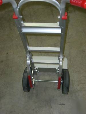 New aluminum hand cart hand truck dolly solid wheels 