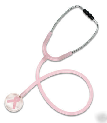Prestige clear sound pink ribbon stethoscope