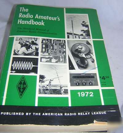 1972 book radio amateur's handbook ham 49TH edition