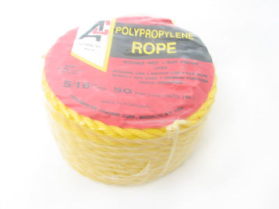 2 bundles twisted polypropylene rope 5/16